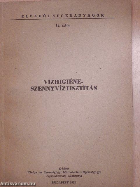 Vízhigiéne-Szennyvíztisztítás