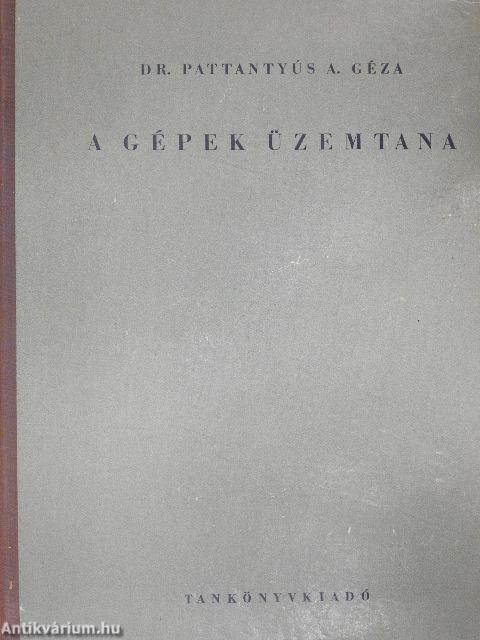 A gépek üzemtana