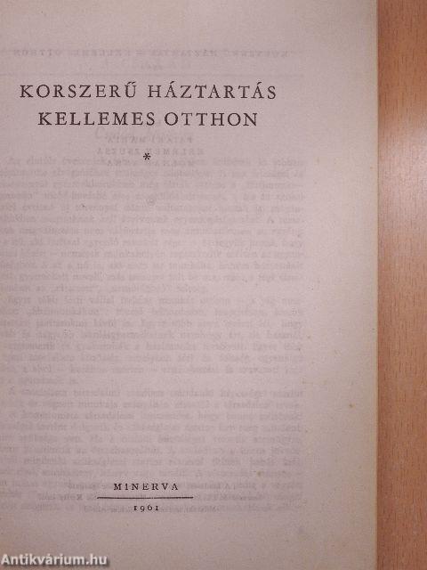 Korszerű háztartás-kellemes otthon