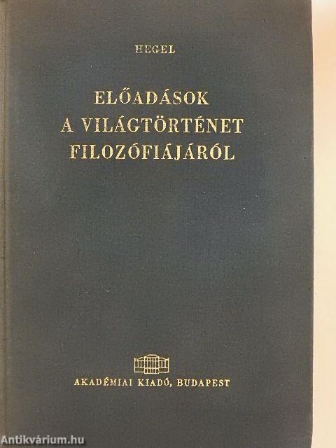 Előadások a világtörténet filozófiájáról