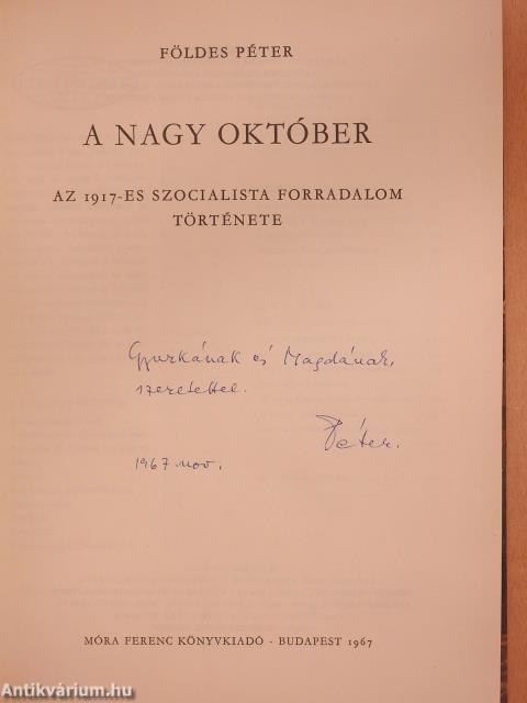 A Nagy Október (dedikált példány)