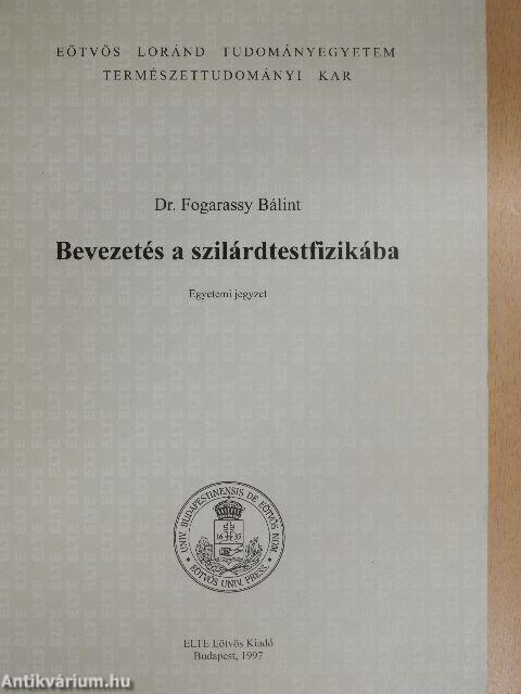 Bevezetés a szilárdtestfizikába