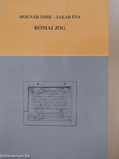 Római jog (dedikált példány)