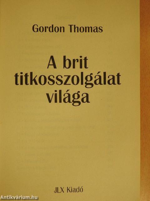 A brit titkosszolgálat világa