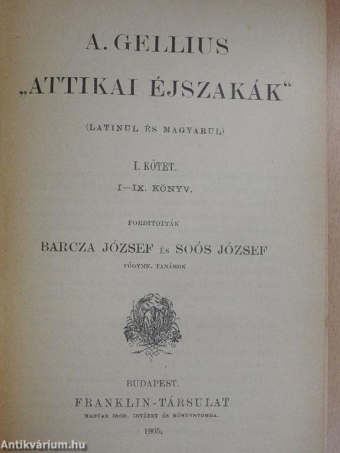 "Attikai éjszakák" I-II.