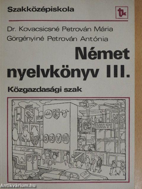 Német nyelvkönyv III.