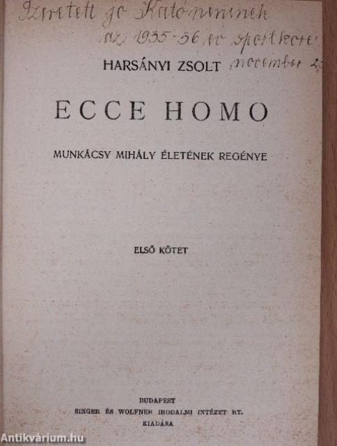 Ecce homo I-III.