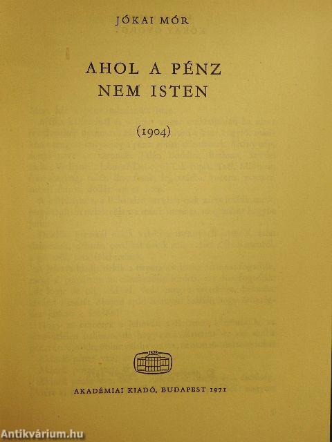 Ahol a pénz nem isten