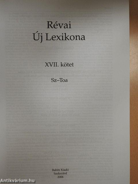 Révai új lexikona 17. (töredék)