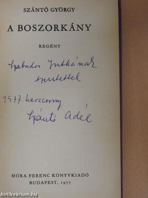 A boszorkány (dedikált példány)