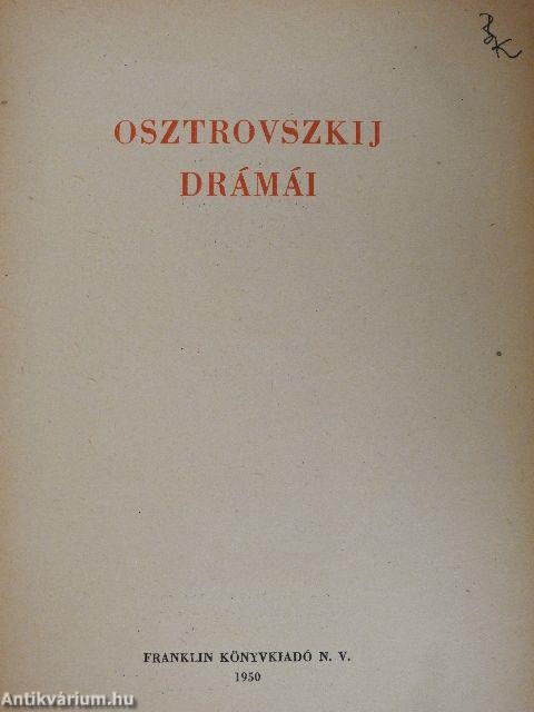 Osztrovszkij drámái