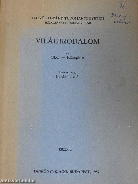 Világirodalom I.