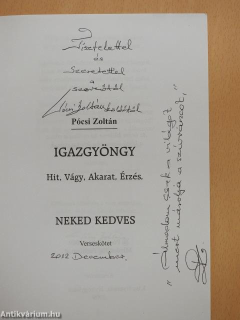 Igazgyöngy (dedikált példány)