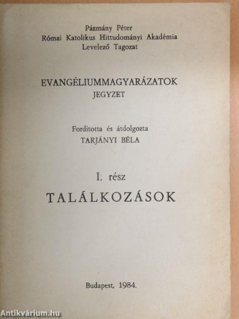 Evangéliummagyarázatok I.