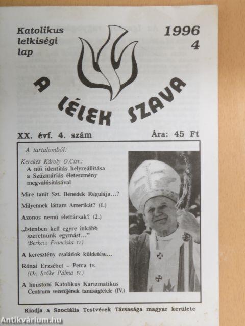 A lélek szava 1996/4.