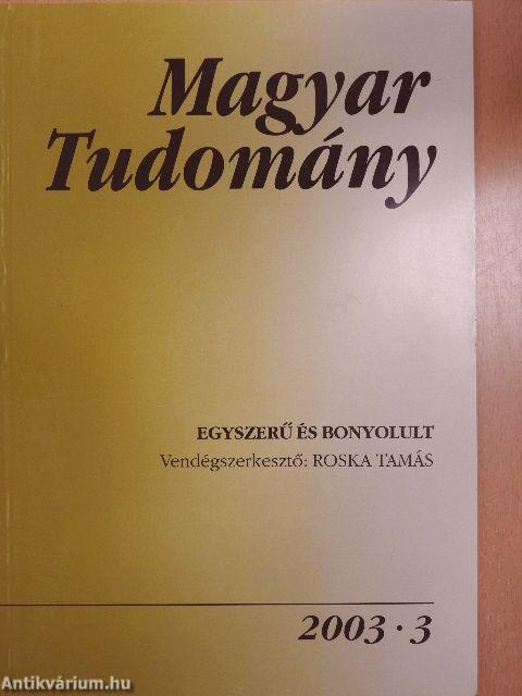 Magyar Tudomány 2003. március