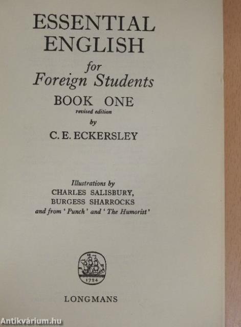 Essential English for Foreign Students Book 1.