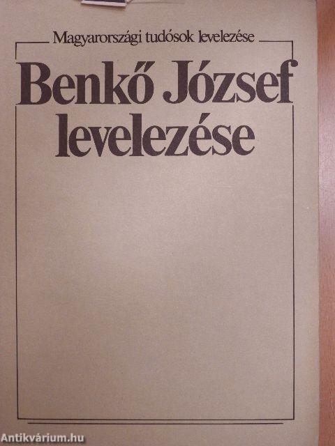Benkő József levelezése