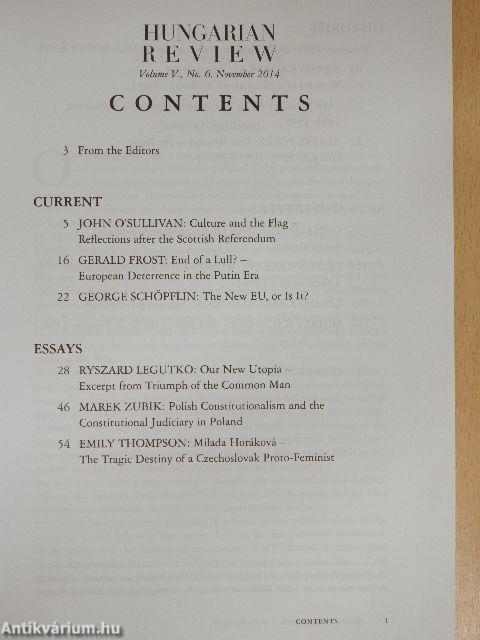 Hungarian Review November 2014
