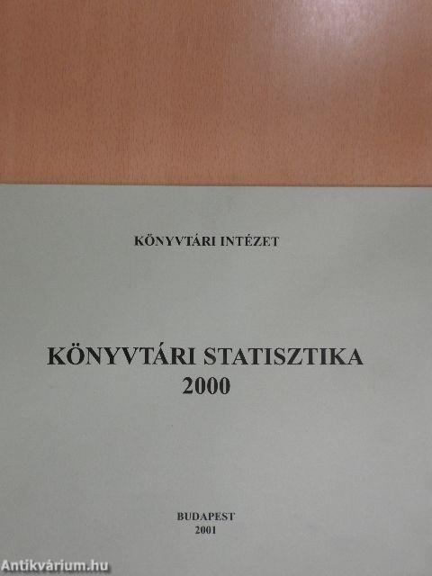 Könyvtári statisztika 2000