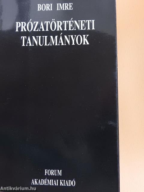 Prózatörténeti tanulmányok (dedikált példány)