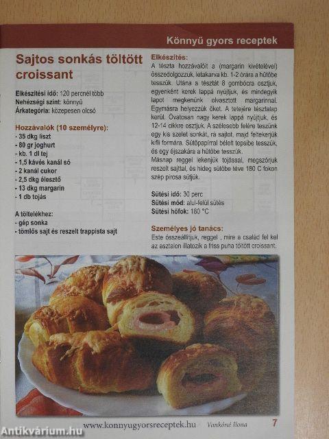 Könnyű gyors receptek 2017/2