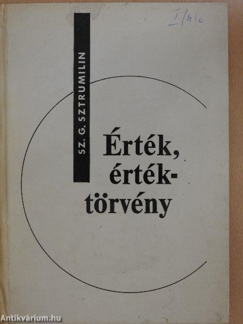 Érték, értéktörvény