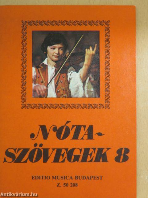 Nótaszövegek 8.