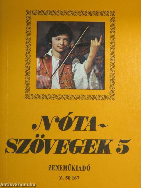 Nótaszövegek 5.