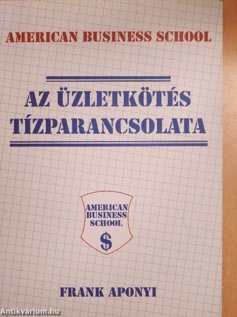 Az üzletkötés tízparancsolata