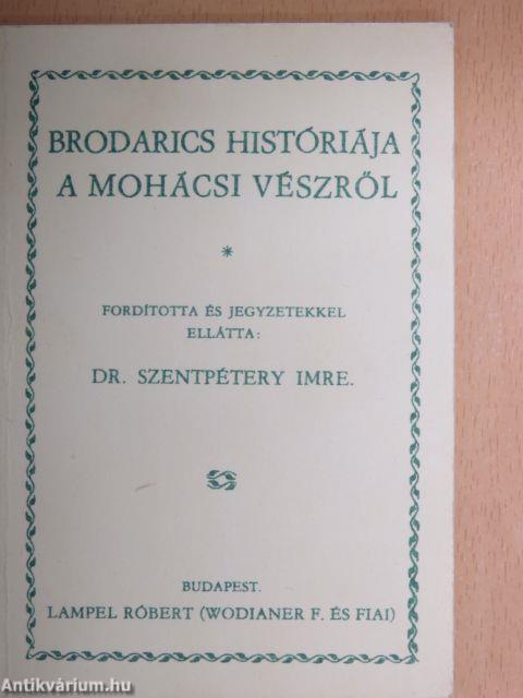 Brodarics históriája a mohácsi vészről