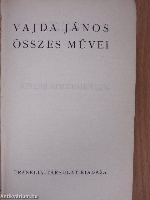 Vajda János összes művei