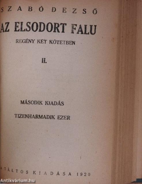 Az elsodort falu I-II.