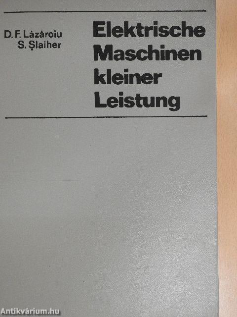 Elektrische Maschinen kleiner Leistung