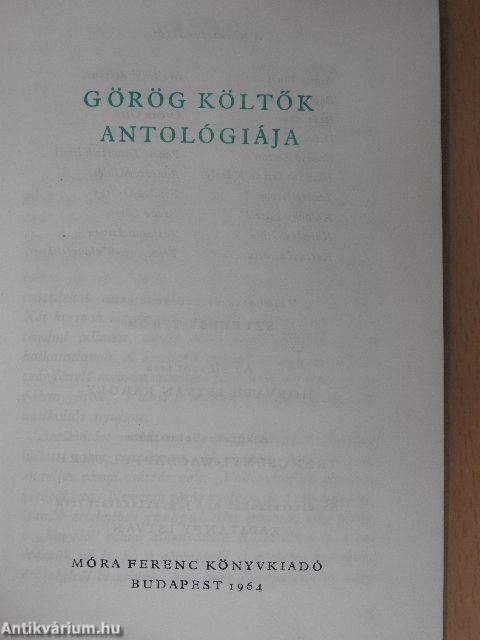 Görög költők antológiája