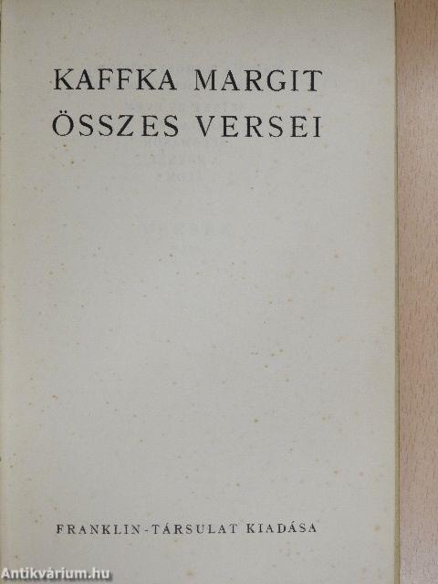 Kaffka Margit összes versei