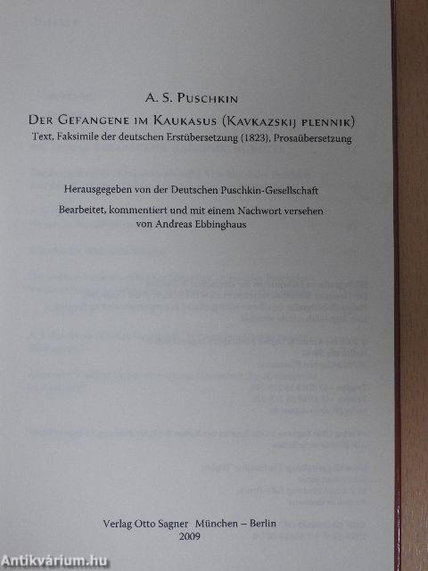 A. S. Puschkin - Der Gefangene im Kaukasus (Kavkazskij plennik)