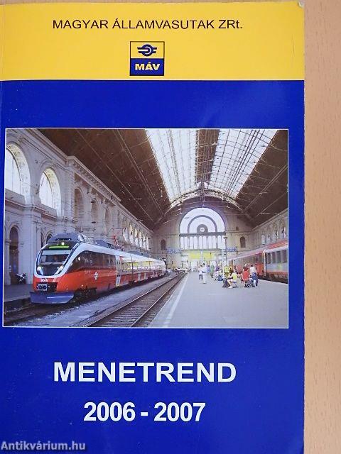 MÁV menetrend 2006-2007