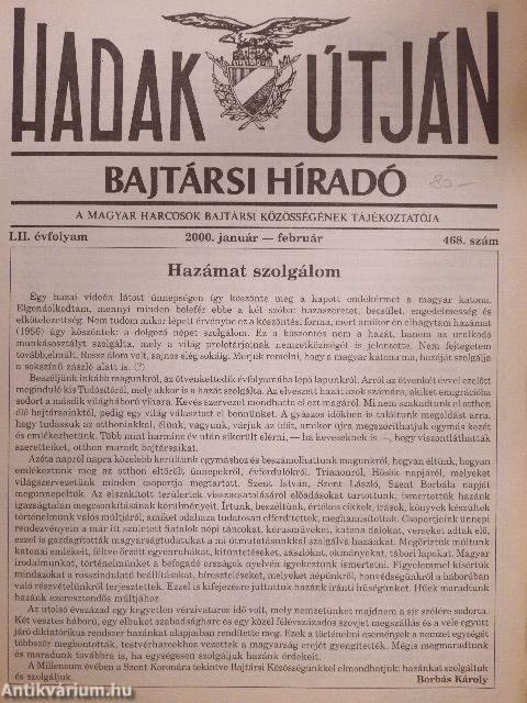 Hadak útján 2000. január-február