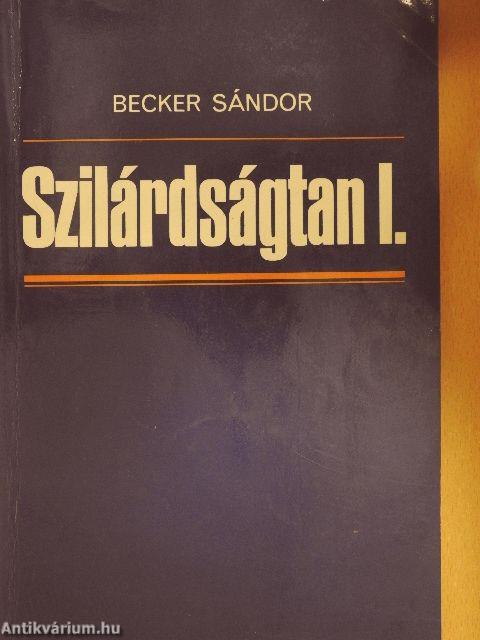 Szilárdságtan I.