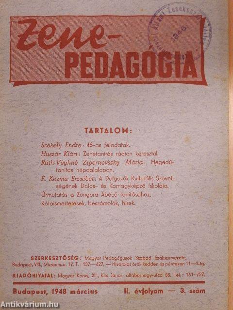 Zenepedagógia 1948. március