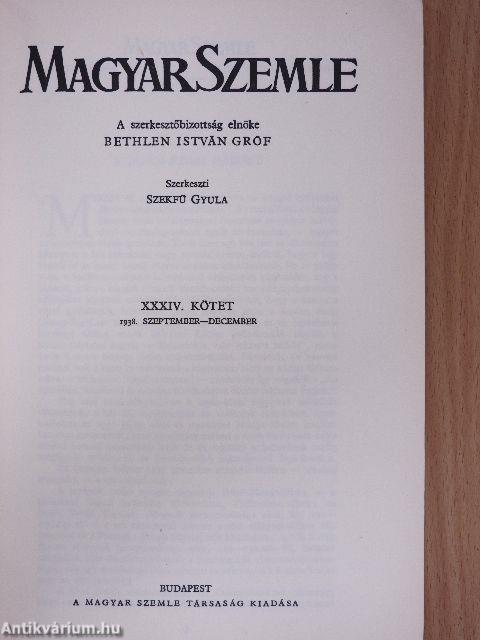 Magyar Szemle 1938. szeptember