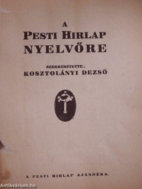 A Pesti Hirlap Nyelvőre