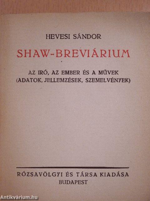 Shaw-breviárium