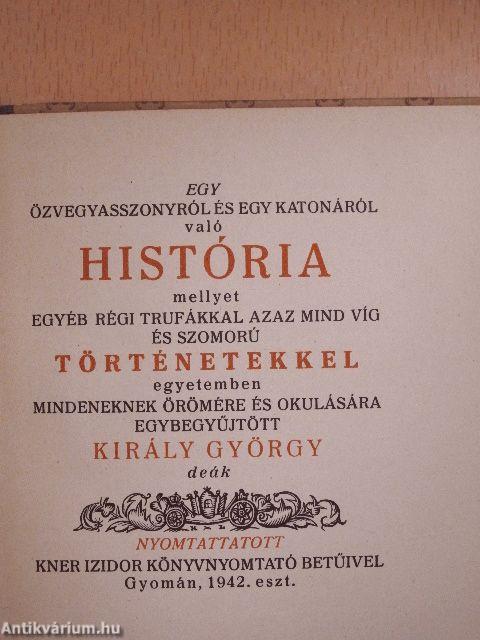 Egy özvegyasszonyról és egy katonáról való história