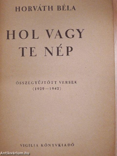 Hol vagy te nép