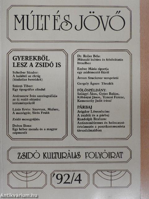 Múlt és Jövő 1992/4.