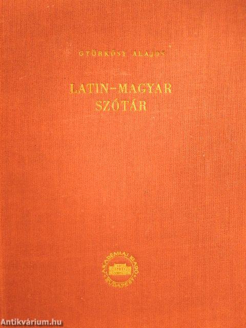 Latin-magyar szótár