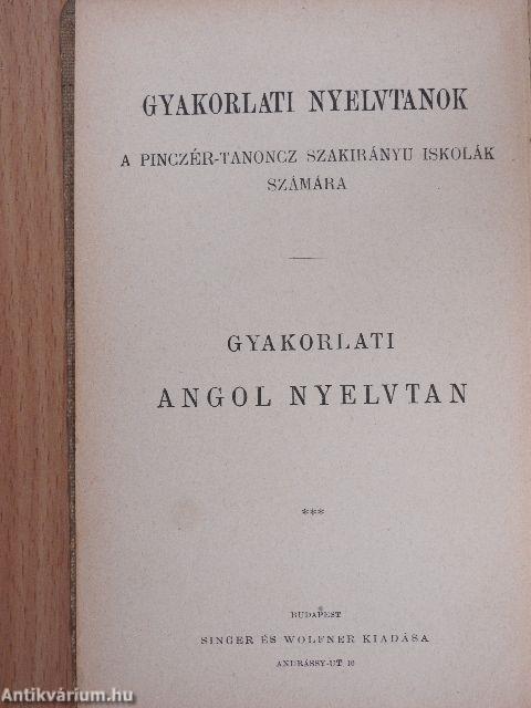 Gyakorlati angol nyelvtan