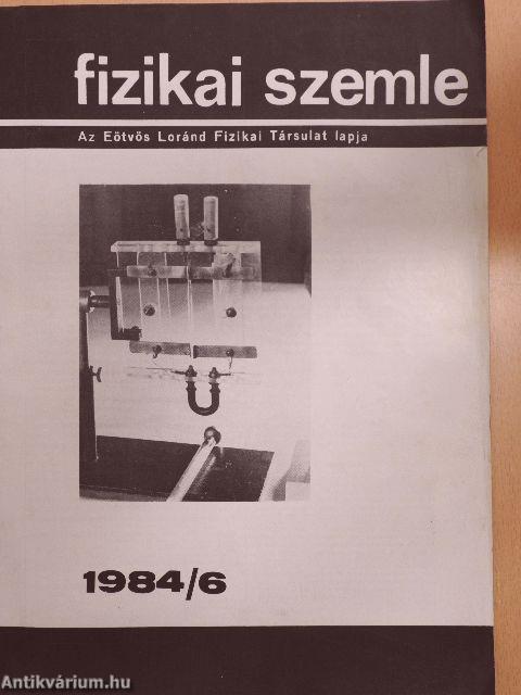 Fizikai Szemle 1984. június